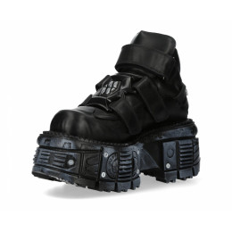 Ботильоны New Rock M-285-C80 Black Metallic Collection