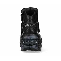 Ботильоны New Rock M-285-C80 Black Metallic Collection