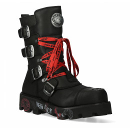 Ботинки New Rock M-373MTL-C1 Black Red Ranger Collection