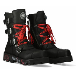 Ботинки New Rock M-373MTL-C1 Black Red Ranger Collection