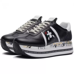 Кроссовки Premiata Beth Leather Black White