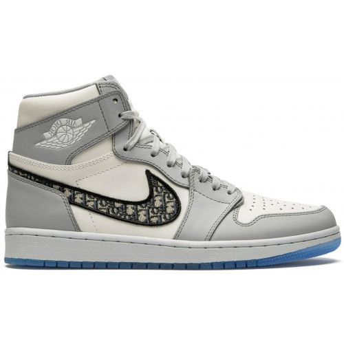 Кроссовки Nike x Dior Air Jordan 1 High Grey
