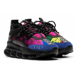 Кроссовки Versace Chain Reaction 2 Chainz Black Multicolor