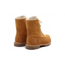 Ботинки Timberland Authentics Teddy Fleece WP Wheat Folddown зимние