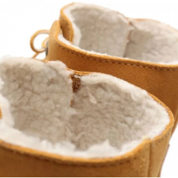 Ботинки Timberland Authentics Teddy Fleece WP Wheat Folddown зимние