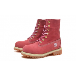 Ботинки Timberland Teddy Fleece Pink Corral зимние