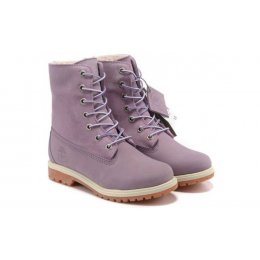 Ботинки Timberland Teddy Fleece Violet зимние