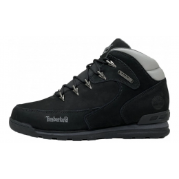 Полуботинки Timberland Euro Sprint 2 Hiker Black Grey с мехом