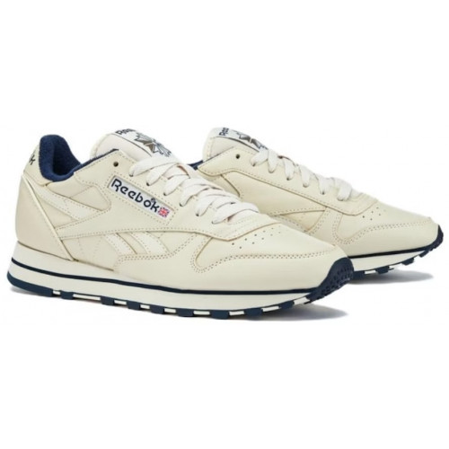 Кроссовки Reebok Classic Leather Vintage Beige Navy