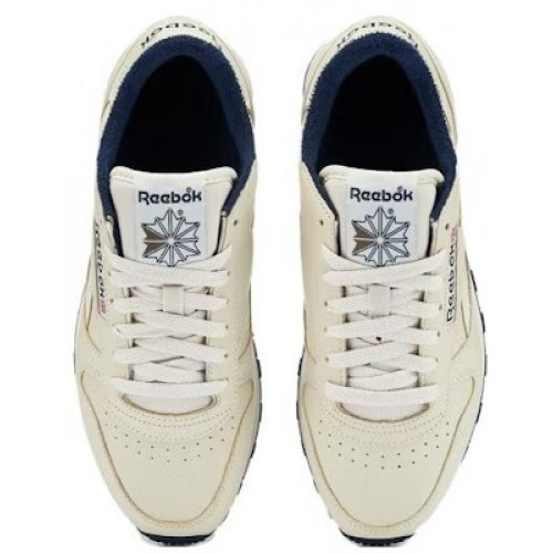 Кроссовки Reebok Classic Leather Vintage Beige Navy