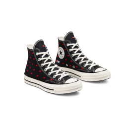 Кеды Converse Chuck Taylor 70 High Embroidered Lips Black