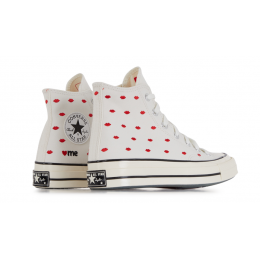 Кеды Converse Chuck Taylor 70 High Embroidered Lips White
