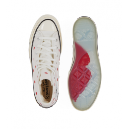 Кеды Converse Chuck Taylor 70 High Embroidered Lips White