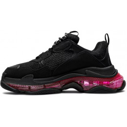 Кроссовки Balenciaga Triple S Clear Sole Black Pink Neon