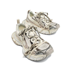 Balenciaga 3XL Worn-Out Ivory Metallic Old