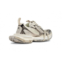 Balenciaga 3XL Worn-Out Ivory Metallic Old