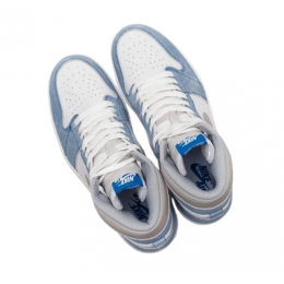 Кроссовки Nike Air Jordan 1 Mid Sail Light Blue