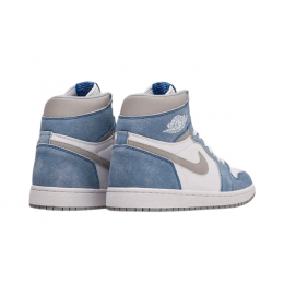 Кроссовки Nike Air Jordan 1 Mid Sail Light Blue