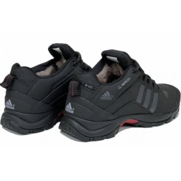 Кроссовки Adidas Terrex Climaproof Black Grey Short мужские зимние