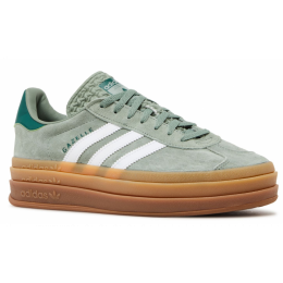 Adidas Gazelle Bold Silver Green Gum