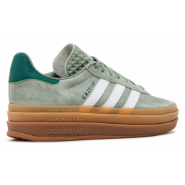 Adidas Gazelle Bold Silver Green Gum