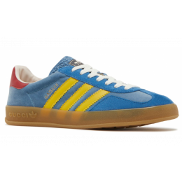 Кроссовки Adidas Gazelle Og x Gucci Light Blue Suede