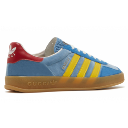 Кроссовки Adidas Gazelle Og x Gucci Light Blue Suede