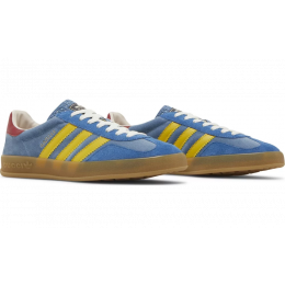Кроссовки Adidas Gazelle Og x Gucci Light Blue Suede