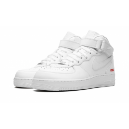 Кроссовки Nike Air Force 1 Mid Supreme Mini Box Logo White