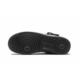 Nike Air Force 1 07 Mid Triple Black зимние на меху