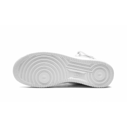 Кроссовки Nike Air Force 1 07 Mid Triple White зимние на меху