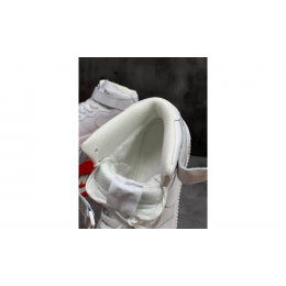 Кроссовки Nike Air Force 1 07 Mid Triple White зимние на меху