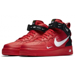 Nike Air Force 1 07 Mid LV8 Utility Red Black