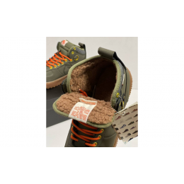 Кроссовки Nike Air Force 1 Lunar Duckboot Khaki зимние на меху