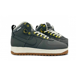 Кроссовки Nike Air Force 1 Lunar Duckboot Grey зимние на меху