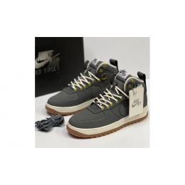 Кроссовки Nike Air Force 1 Lunar Duckboot Grey зимние на меху