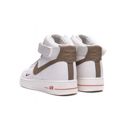 Кроссовки Nike Air Force 1 07 LV8 Mid White Grey с мехом