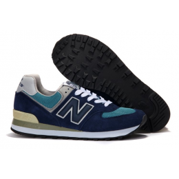 Кроссовки New Balance 574 Blue Silver