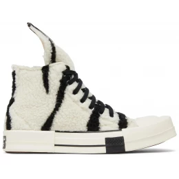 Rick Owens x Converse DRKSHDW TURBODRK Chuck 70 High Zebra