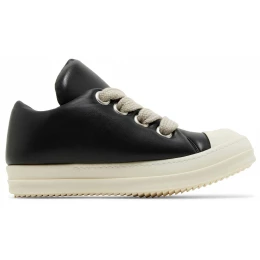Rick Owens Luxor Jumbo Padded Low Black Milk