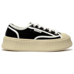 Chanel Biscuit Platform Sneakers Black Berge