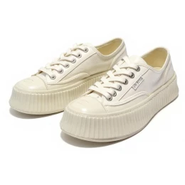 Chanel Biscuit Platform Sneakers Milk