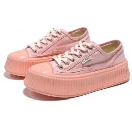 Chanel Biscuit Platform Sneakers Pink