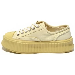 Chanel Biscuit Platform Sneakers Berge Yellow
