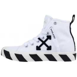 Off-White x Vulcanized Mid White Black