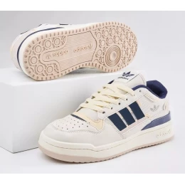 Adidas Forum Low Exhibit White Beige Navy