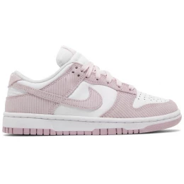 Кроссовки Nike Dunk Low Pink Corduroy White