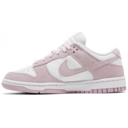 Кроссовки Nike Dunk Low Pink Corduroy White
