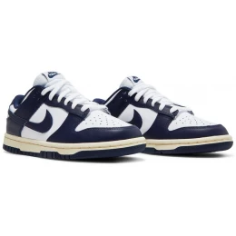 Кроссовки Nike Dunk Low White Vintage Navy