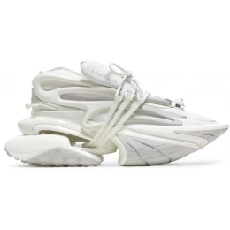 Balmain Unicorn Low White Leather